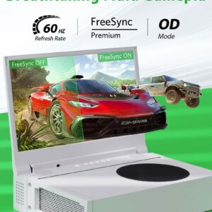 DEPGI 4K 14" Portable Gaming Monitor IPS Screen for Xbox Series S（not Included） with Remote Control, Portable Monitor with HDR10, AMD FreeSync, 2X HDMI for Indoor Outdoor Travel