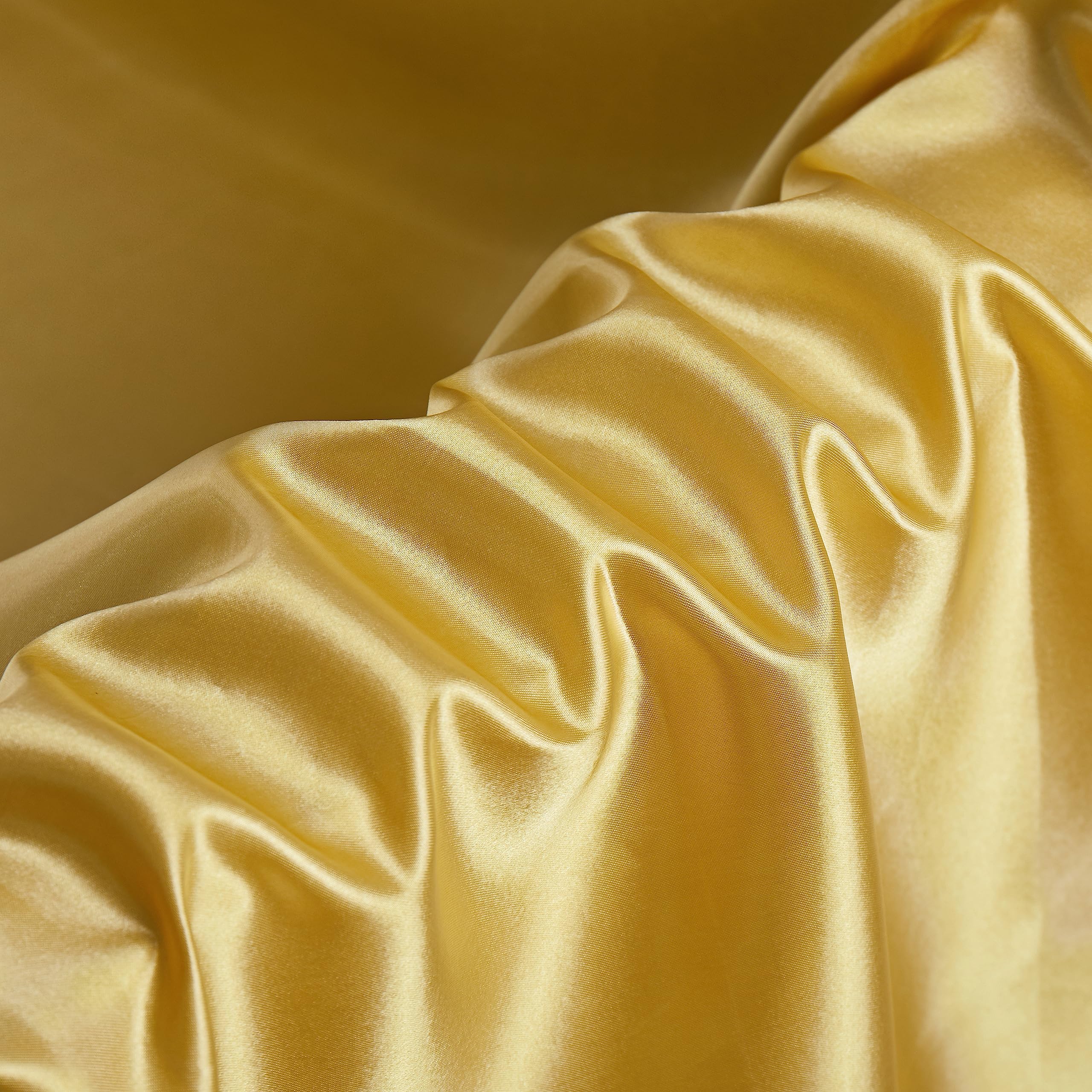 10 Yards 63" Wide Gold Silky Satin Fabric for Wedding,Decoration,Party,Fashion,Apparel,DIY Crafting,Sewing