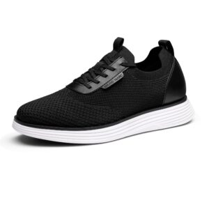 bruno marc men's mesh dress sneakers casual business oxfords comfortable shoes, black white, size 12, sbox2317m