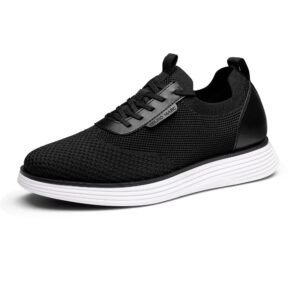 Bruno Marc Men's Mesh Dress Sneakers Casual Business Oxfords Comfortable Shoes, Black White, Size 12, SBOX2317M