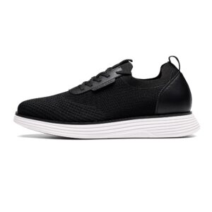 Bruno Marc Men's Mesh Dress Sneakers Casual Business Oxfords Comfortable Shoes, Black White, Size 12, SBOX2317M