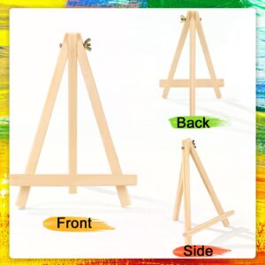 26 Pack 9 Inch Wood Easels, Easel Stand for Painting Canvases, Art, and Crafts, Tripod, Painting Party Easel, Kids Student Tabletop Easels for Painting, Portable Canvas Photo Picture Sign Holder