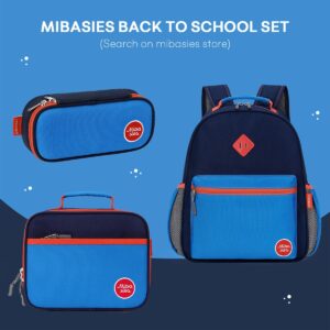 mibasies Kids Backpack for Boys, Kindergarten Backpack School Bag for Toddler Boys Age 5-8, Dark Blue