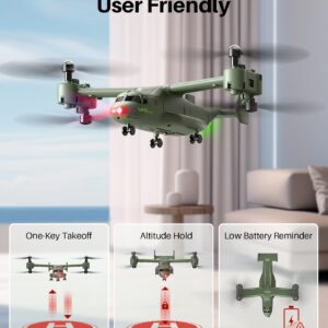 SYMA X550 Military RC Helicopters, 4CH Remote Control Helicopter with High & Low Speed, Multiple Stunt Flying, Altitude Hold and LED Light, Helicopter Model for Display and Collectibles, Green