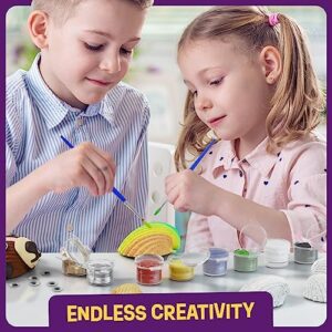 Dan&Darci Kids Sea Shell Painting Kit - Arts & Crafts Gifts for Boys and Girls - Easter Craft Activities Kits - Creative Art Activity Gift Toys for Age 6, 7, 8, 9, 10, 11 & 12 Year Old 8-12