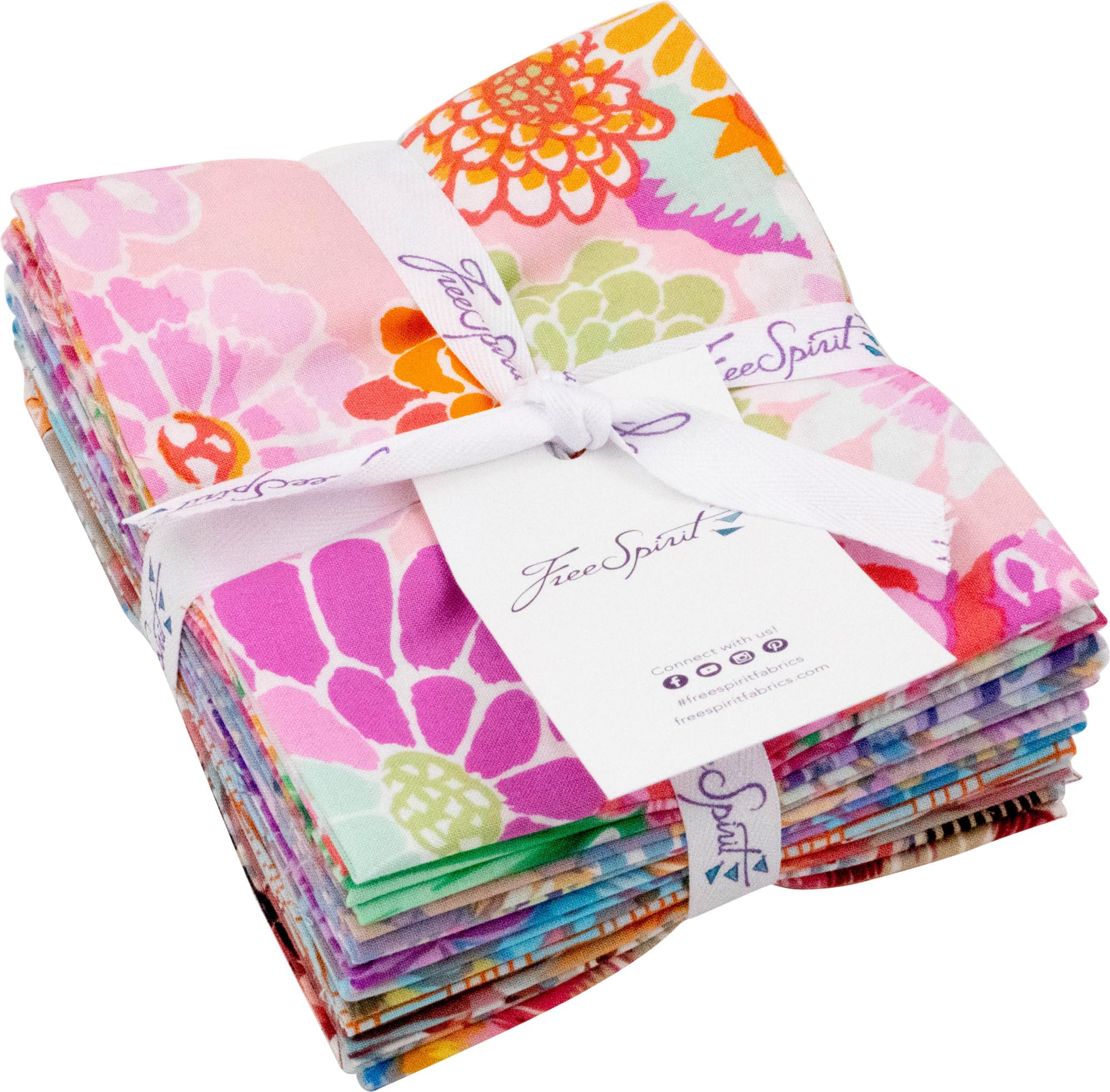 Kaffe Fassett Collective August 2023 Pastel 10 Fat Quarters FreeSpirit