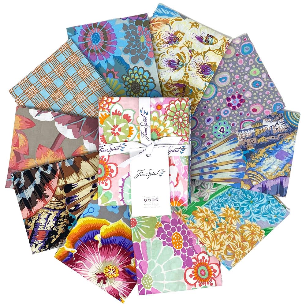 Kaffe Fassett Collective August 2023 Pastel 10 Fat Quarters FreeSpirit