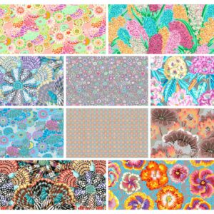 Kaffe Fassett Collective August 2023 Pastel 10 Fat Quarters FreeSpirit