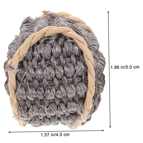 GARVALON 3pcs Cat Claw Ball Cats Self Play Toys Cat Scratch Ball Hamster Molar Toy Interactive Cat Rolling Toy Cat Teether Toy Toys Pet Toy Cat Scratching Toy Ball Sisal Bite