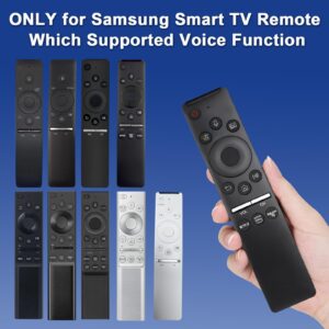 LAZTZQ Voice Remote Compatible for Samsung Smart TV QLED UHD Frame Curved Solar,with Netflix, Prime Video Button