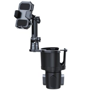 Cup Holder Phone Mount for Car, Adjustable Cup Holder Base Diameter Range is 2.5"- 4.1", Suitable for Most Car, Height and Angle Adjustment, Compatible with Most Smart Phones