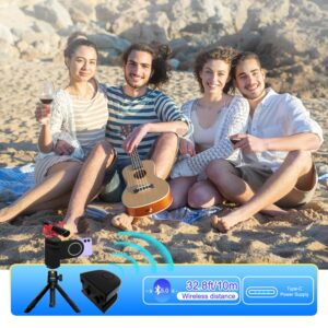 HAFOKO Magnetic Smartphone CapGrip Camera Cell Phone Selfie Shutter Grip Tripod Mount w 1/4" Cold Shoe with Detachable Bluetooth Wireless Remote Control Compatible for iPhone All Phones Shooting