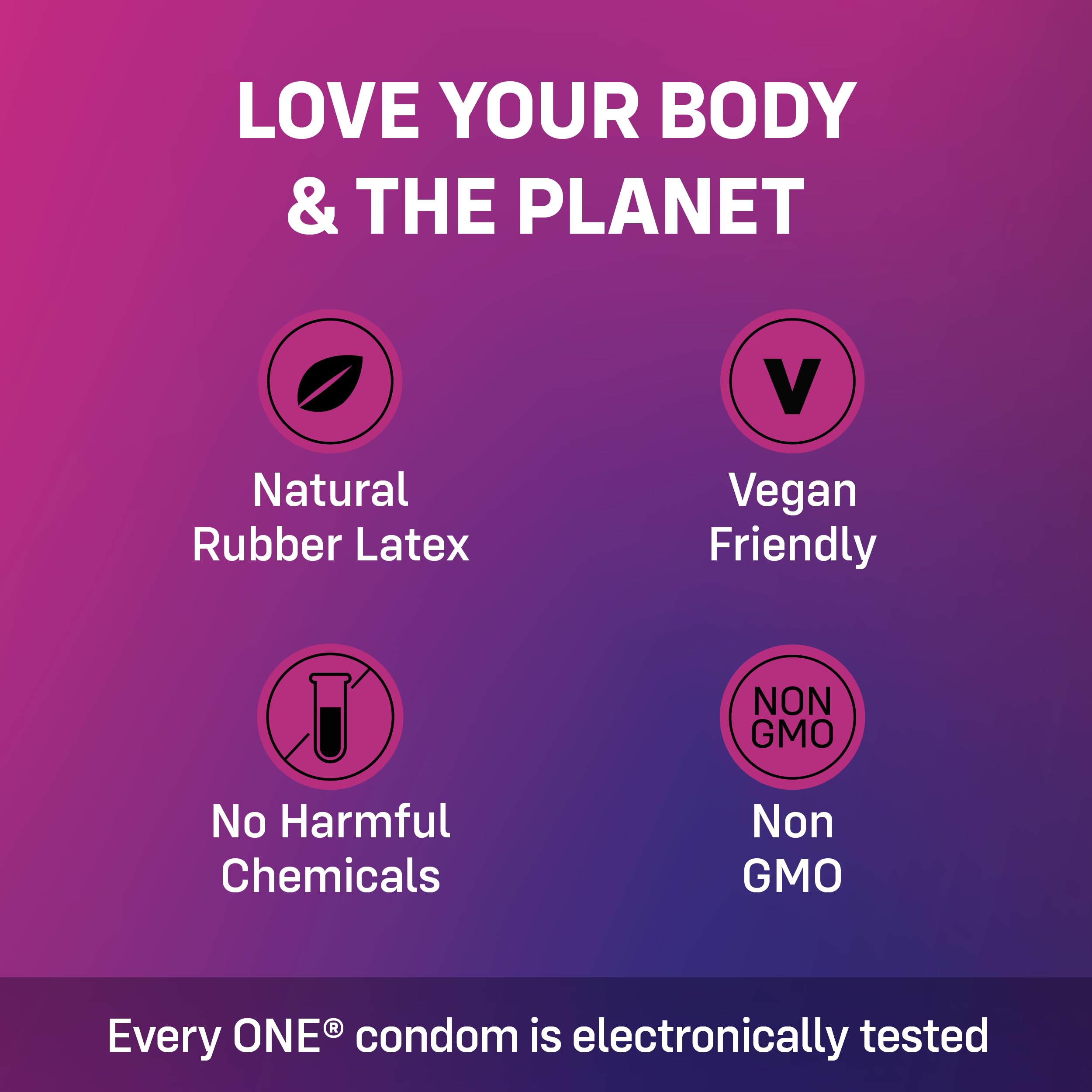 ONE® Flex™ Condoms︱Condoms Made with Graphene, The World's Thinnest & Strongest Material︱Ultra Thin, Flexible, Strong︱Nontoxic, Vegan, Non-GMO︱Pleasure-Enhancing Next Generation Condoms | 10 Count