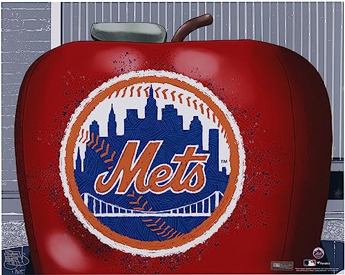 New York Mets 16" x 20" Photo Print - Designed and Signed by Artist Maz Adams - Limited Edition 25 - Autographed MLB Photos