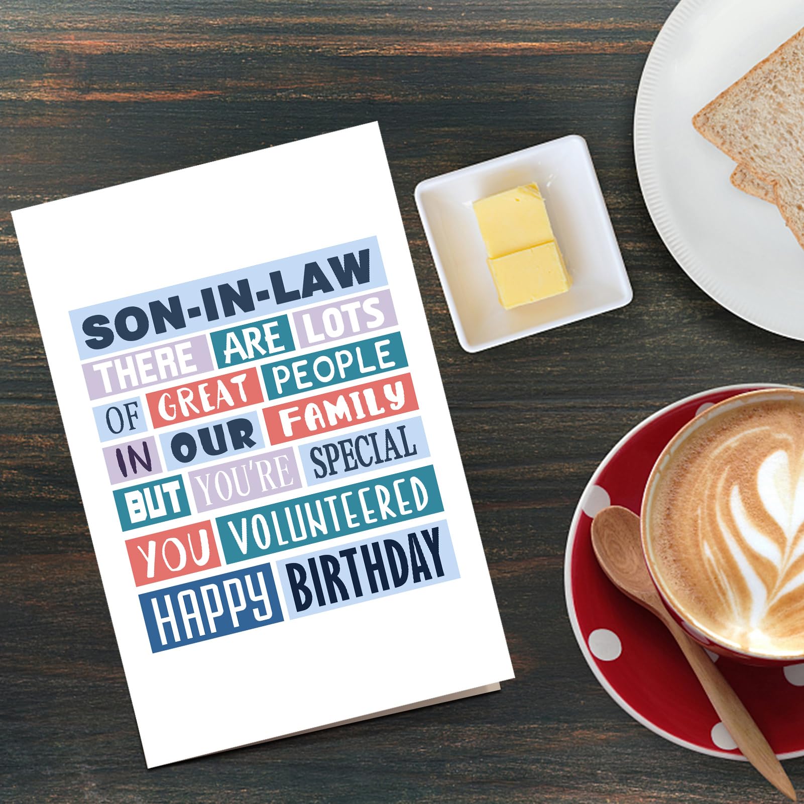 Qiliji Funny Son-In-Law Birthday Card, Happy Birthday Card for Son In Law, Bday Gift for Son In Law, You Are Special You Volunteered To Be In Our Family