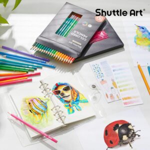 Shuttle Art 80 Regular Colored Pencils, Colored Pencils for Adult Coloring, Soft Core Color Pencils, Coloring Pencils for Adults Kids Artists Beginners Drawing Coloring Sketching