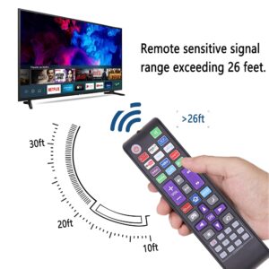 Replacement Remote Control for Roku TV, Compatible for TCL Roku/Hisense Roku/Onn Roku/Sharp Roku/Element Roku/Philips Roku Series Smart TVs (Not for Roku Stick and Box)