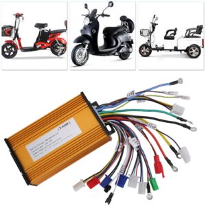 Electric Bike Speed Motor Controller E Bike Brushless Controller, Electric Scooter Motor Speed Controller Three Mode 12 Tube, 1000W-1500W Motor Controller