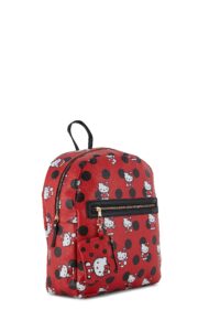 fast forward hello kitty allover leather backpack - girls, boys, teens, adults - officially licensed hello kitty faux leather 14 inch backpack (red)