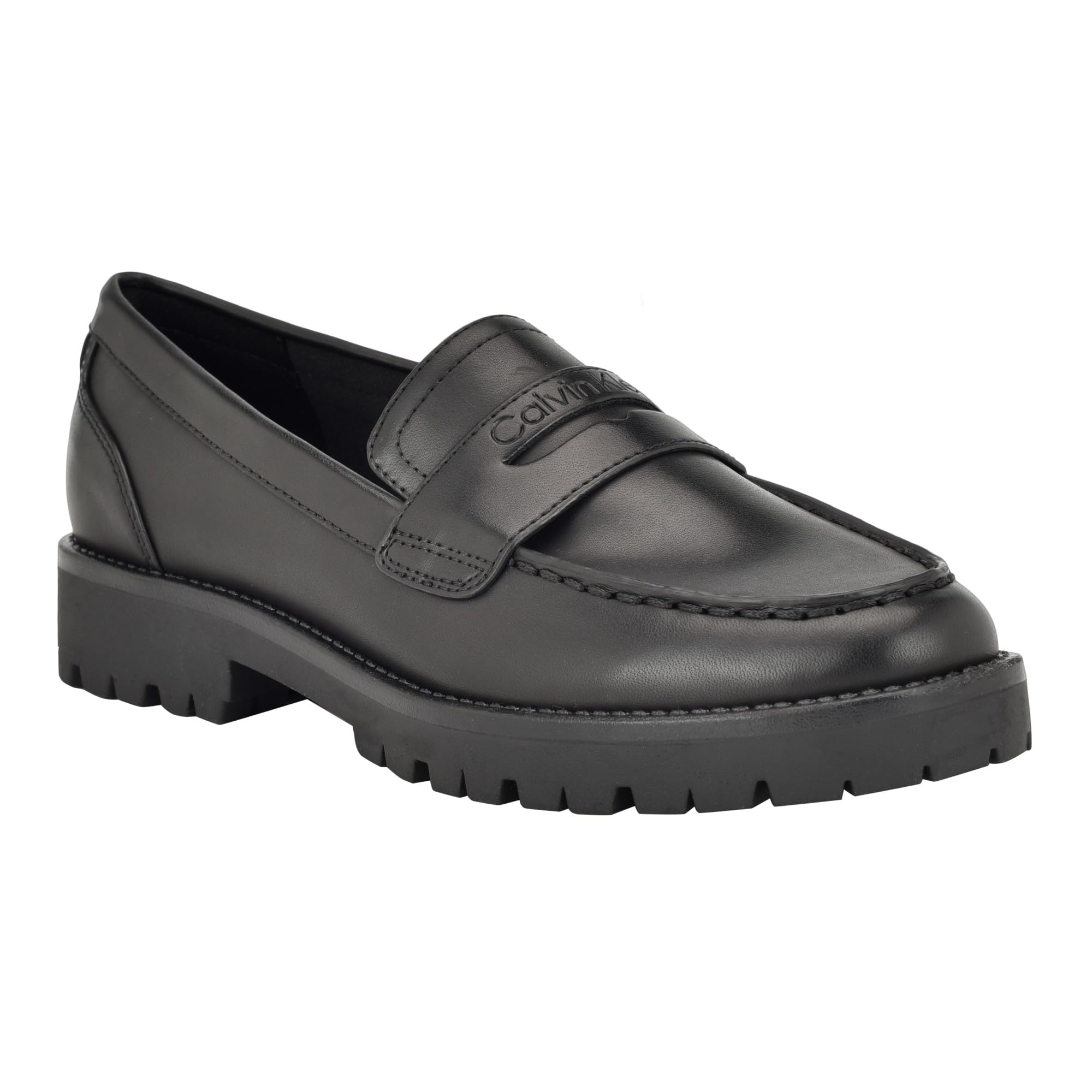 Calvin Klein Women's FRENZA Loafer, Black 001, 9