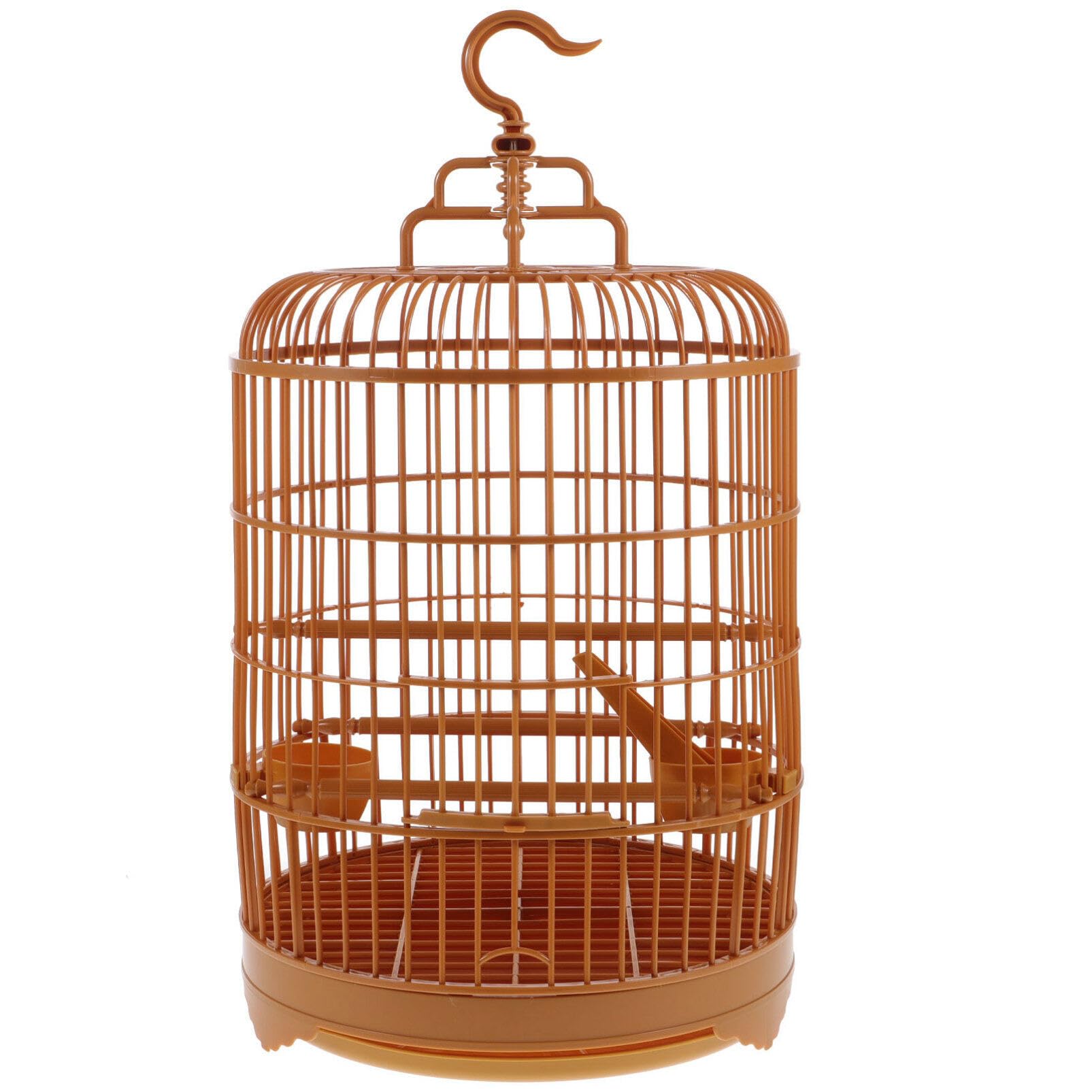 POPETPOP Bird Cage 1 Set Birdcage Traveling Accessories Round Bird Cage Aviary Cage Outdoor Cages for Birds Budgie Cage Bird Travel Cage Plastic Bird Keeping Cage Lovebird Cage Lining