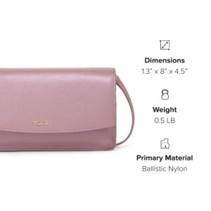 TUMI - Belden Crossbody Wallet Bag - Multipurpose Leather Travel Wallet - With Pockets & Card Holder - 4.5" x 8.0" x 1.3" - Pearl Pink