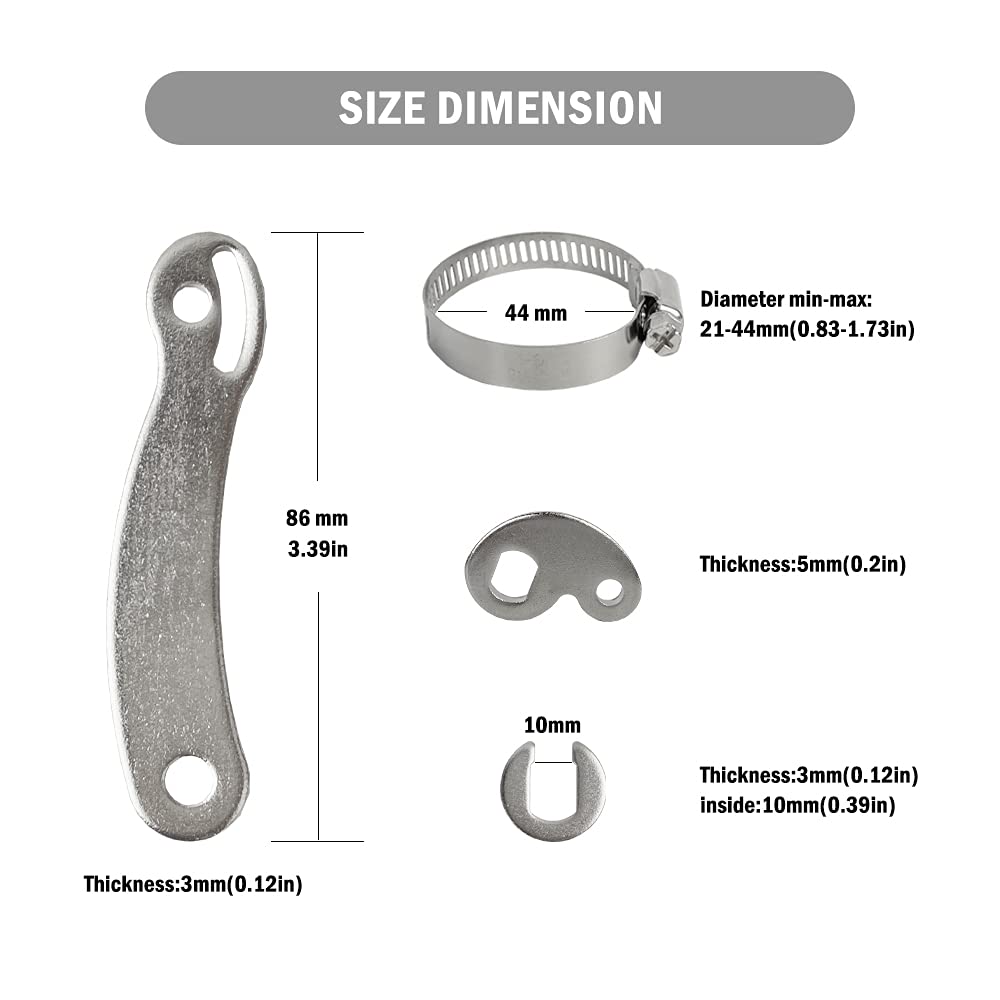 EBike Universal Torque Arm Conversion kit M14, for Electric Bicycle Bike Front or Rear Hub Motors and Mid Drive Motor Installations,Electric Bicycle Maintenance Tool