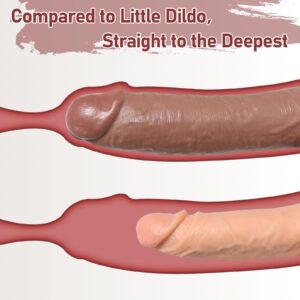 10 Inch Thick Dildo Huge Sex Toys for Women, Realistic Large Silicone Dildos Hands-Free Play Sex Toy, Lifelike Big Fake Penis Soft Suction Cup with Balls for Male or Female Vaginal G-Spot & Anal Play