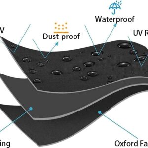 Patio furniture covers，Outdoor furniture cover, Patio furniture covers waterproof,Patio furniture covers for patio furniture (Rectangular 74“L x 47“W x 28”H)