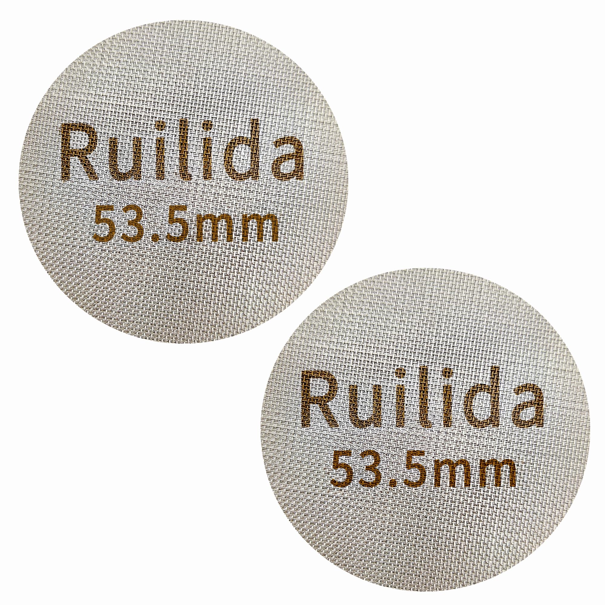 Ruilida 2 Packs Espresso Puck Screen 53.5mm, Reusable 1.7mm Thickness 150μm 316 Stainless Steel Professional Barista Coffee Filter Mesh Plate for Espresso Portafilter Filter Basket 53.3-54mm breville