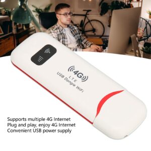 Mobile Hotspot, 4G LTE USB Portable Router, High Speed Hotspot for Travel, 150Mbps USB Modem Pocket Hotspot Dongle, Support B1/B3/B5 Network, Support 10 Devices