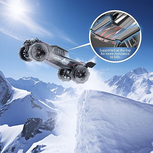 HYPER GO H14BM 1/14 Brushless RC Cars for Adults Fast 50 mph, RC Trucks 4wd Offroad Waterproof, Electric Powered High Speed RC Car, Scary Fast Extreme RC Truggy with 3S Battery for Snow Sand