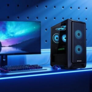 IPASON Gaming PC Desktop – Intel Core i5 12400F 2.5 GHz, NVIDIA RTX 3060, 1TB NVME SSD, 16GB DDR4 RAM 3200, 650W PSU, Bluetooth, Wi-Fi 6, Windows 11 Home 64-bit