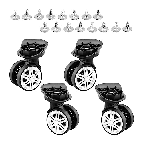 Baoblaze Luggage Suitcase Wheels Travel Suitcases Wheels Left & Right 360 Degree Rotation Double Row Swivel Caster Wheels for Carrier Travel Suitcases