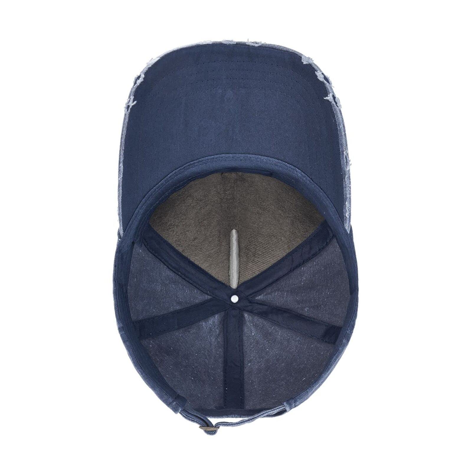 Jelly Music Roll Unisex Vintage Washed Distressed Baseball-Cap Twill Adjustable Dad-Hat Navy Blue