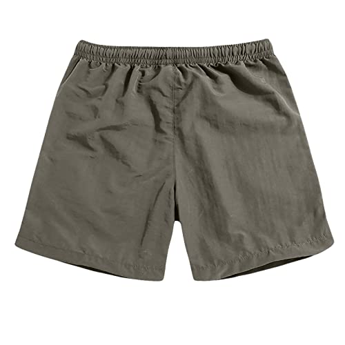 Athletic Shorts for Men Pack Mens Shorts Elastic Waist Athletic Gym Workout Shorts with Pocket Breathable Drawstring Athletic Shorts 3" Inseam Men Lounge Shorts Army Green L