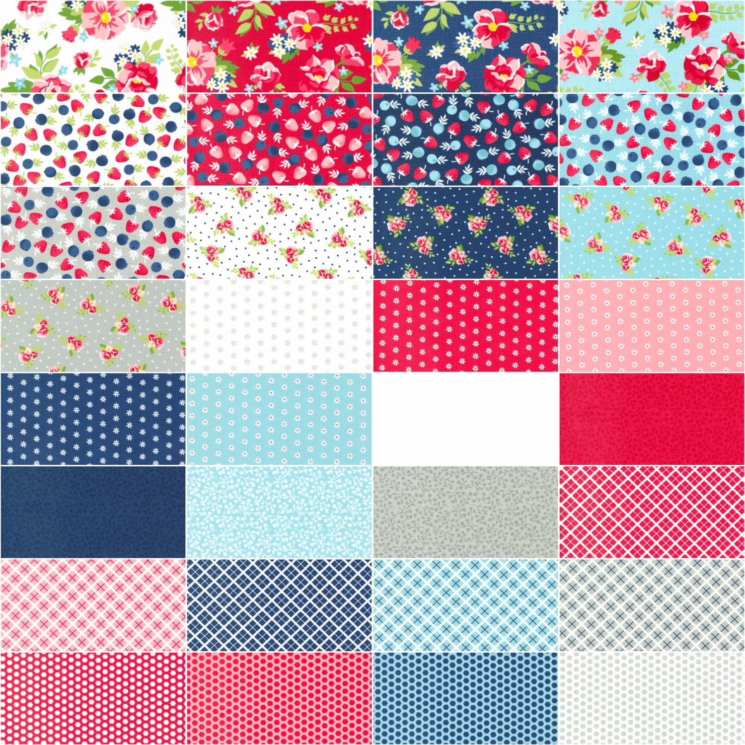 April Rosenthal Berry Basket 32 Fat Quarters Moda Fabrics 24150AB