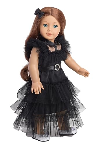 Sweet Dolly 18 Inch Doll Clothes Black Party Dress Costume Doll Accessories for 18 Inch Dolls (Doll NOT Included)