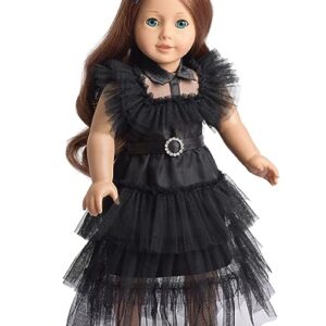 Sweet Dolly 18 Inch Doll Clothes Black Party Dress Costume Doll Accessories for 18 Inch Dolls (Doll NOT Included)