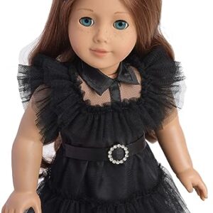 Sweet Dolly 18 Inch Doll Clothes Black Party Dress Costume Doll Accessories for 18 Inch Dolls (Doll NOT Included)