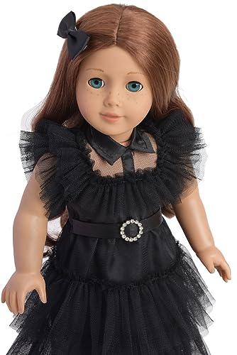 Sweet Dolly 18 Inch Doll Clothes Black Party Dress Costume Doll Accessories for 18 Inch Dolls (Doll NOT Included)