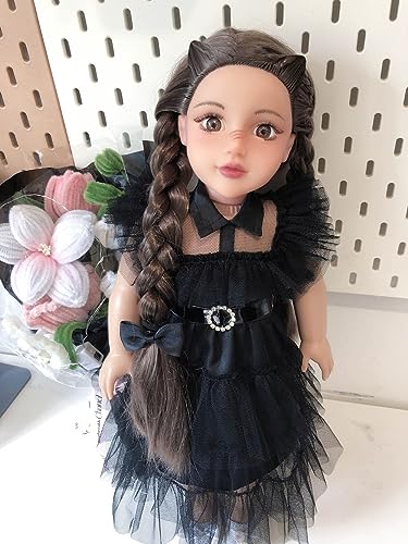 Sweet Dolly 18 Inch Doll Clothes Black Party Dress Costume Doll Accessories for 18 Inch Dolls (Doll NOT Included)