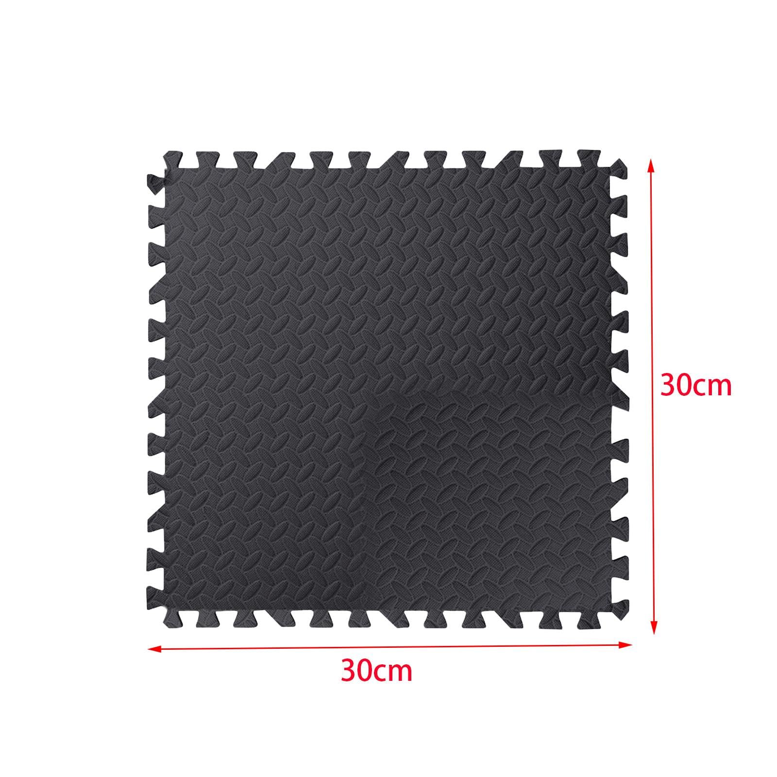 Puzzle Exercise Mat Interlocking Foam Tiles Splicing Rugs Puzzle Mat for Floor Gym Mats Non Slip Floor Mat for Home Gym Workout Playrooms, 30cmx30cmx2.5cm