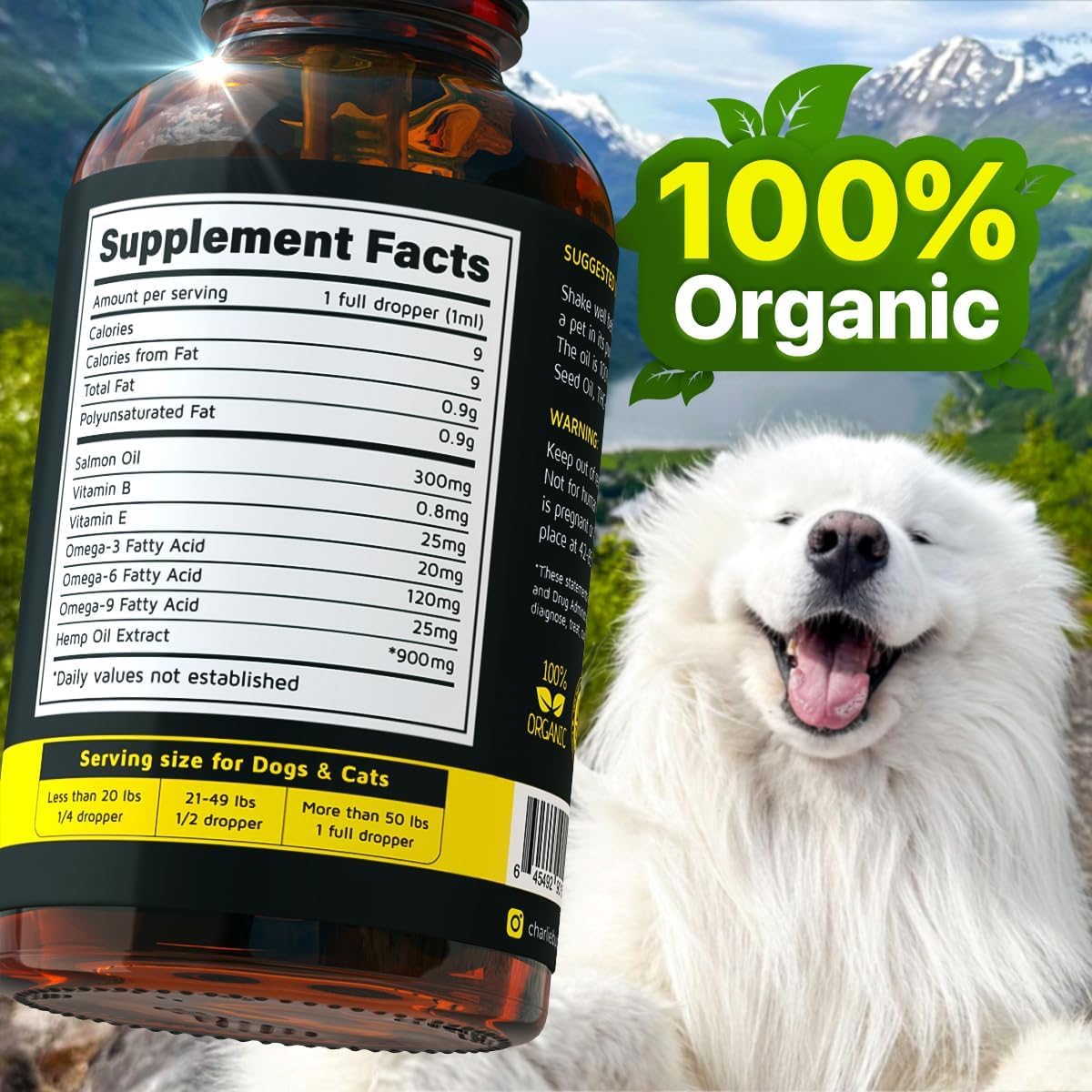 Charlie&Buddy Hеmp Oil for Dogs - Omega 3,6,9 for Skin, Coat, Anxiеty Relief and Jоint Pаin