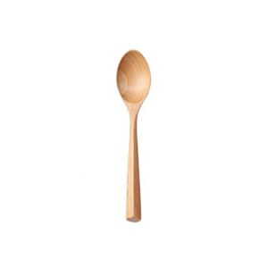 hikoan triangular handle wooden spoon fork set dessert wooden spoon wooden fork student portable spoon fork beechwoodspoon