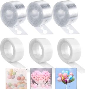 balloon decorating strip kit for arch garland with 2 pcs balloon ribbon, 2 pcs tying tool, 2 ballon flower clip for party wedding birthday baby shower diy