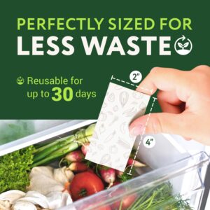 IMPRESA [18 Pack] Food Saver Sheets for Produce - Vegetable Savers for Refrigerator & Counter - Keep Vegetables Fresh Longer - Fresh Produce Saver & Herb Keeper Sheets - Natural Food Storage