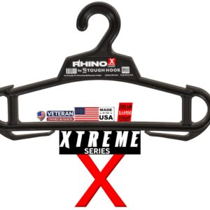 Tough Hook Rhino Xtreme Hanger, Black, Heavy Duty, 200 lb Capacity, Triangular, ABS Resin