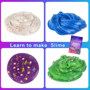 3LB 33 Pcs Galaxy Slime Kit, DIY Slime Making Kit for Boys and Girls, 8 Pack Galaxy Slime Balls, Solar System Space Galaxy Stickets, Crafting Supplies Party Favors for Kids…