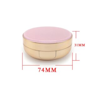 UUYYEO Empty Air Cushion Puff Box Liquid Foundation Compact Container BB Cream Container Dressing Case Cosmetic Makeup Case Container with Powder Sponge